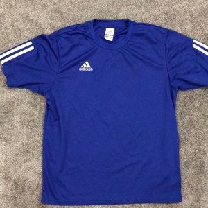 Adidas blue soccer jersey
